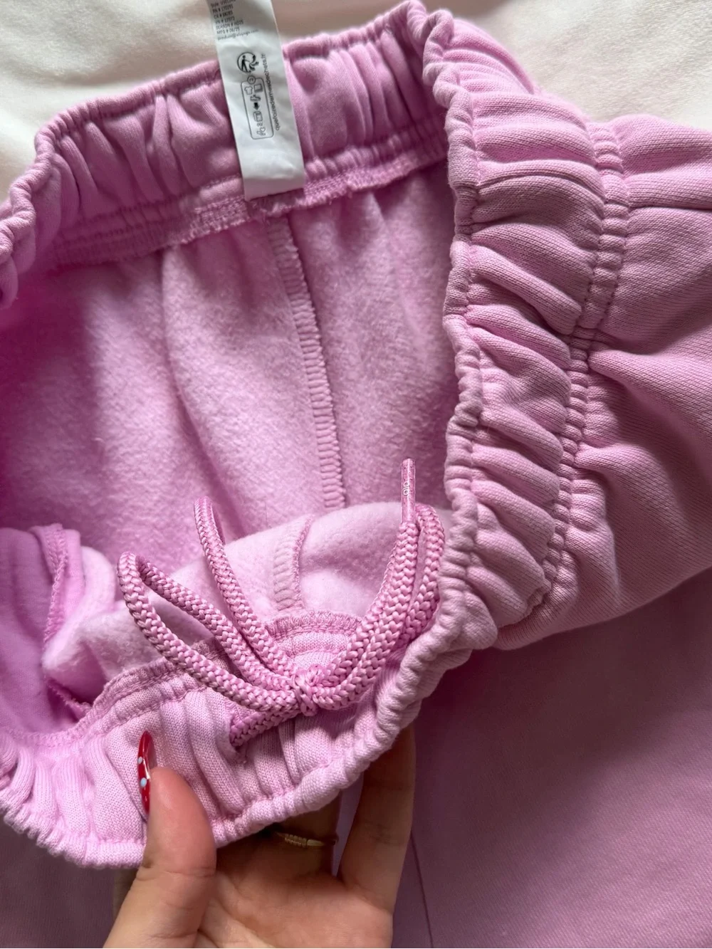 Alo Accolade Candy Heart Pink Sweatpants